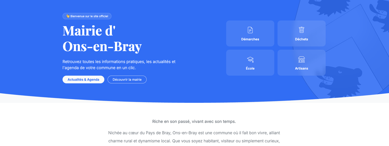 Site de la commune de Ons en Bray
