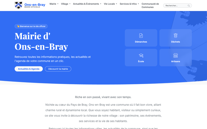 Site de la commune de Ons en Bray